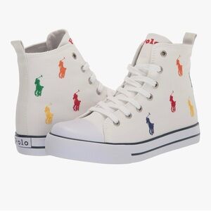 Polo Ralph Lauren Hamptyn Hi II High-Top Pony Sneakers Big Kids 5 or Women’s 6.5